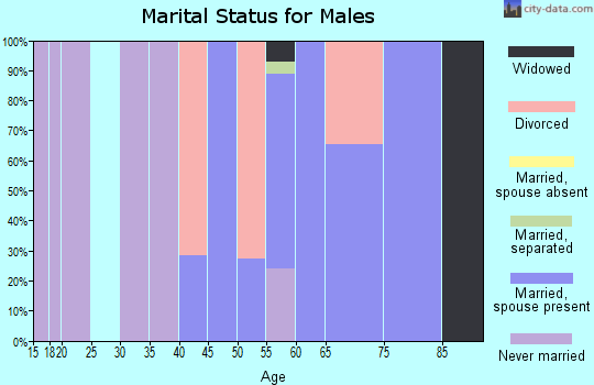 Zip code 59027 marital status for males