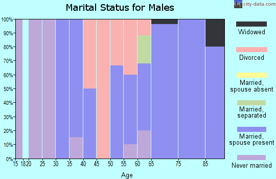 Zip code 59028 marital status for males