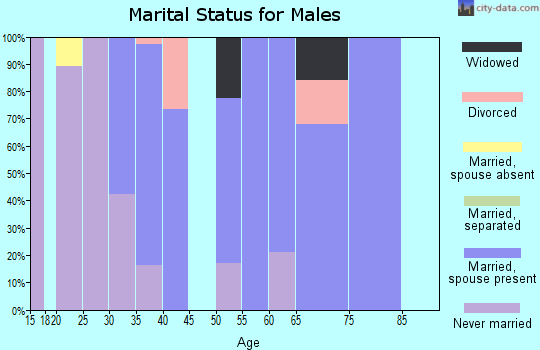 Zip code 59037 marital status for males
