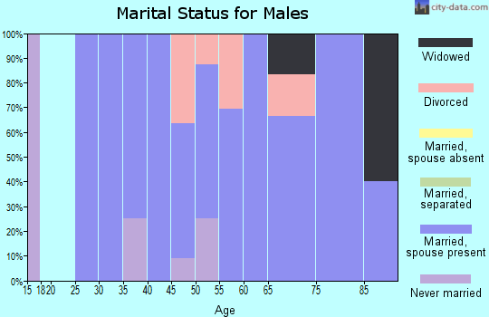 Zip code 59046 marital status for males