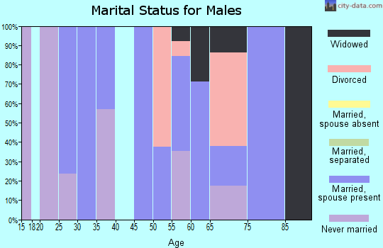 Zip code 59053 marital status for males