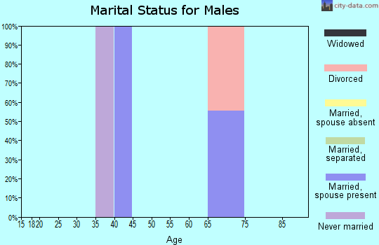 Zip code 59065 marital status for males