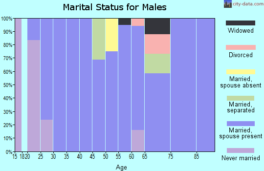 Zip code 59086 marital status for males