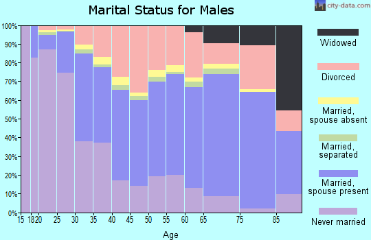 Zip code 59101 marital status for males