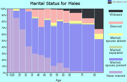 Zip code 59102 marital status for males