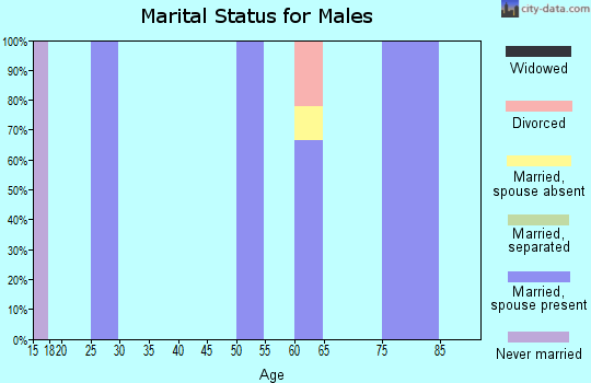 Zip code 59211 marital status for males