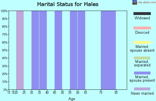 Zip code 59242 marital status for males