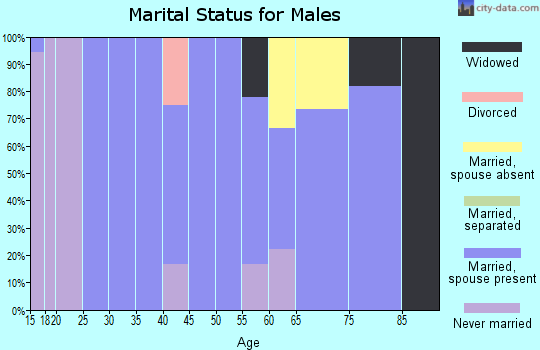 Zip code 59243 marital status for males