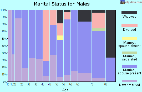 Zip code 59263 marital status for males