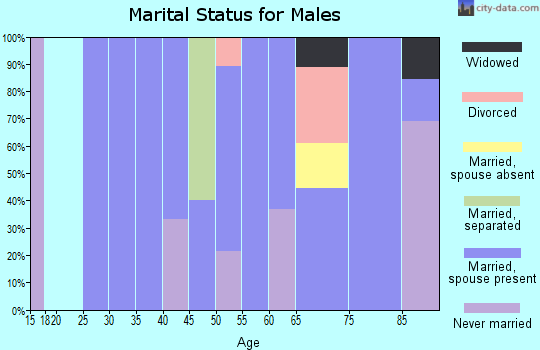 Zip code 59274 marital status for males