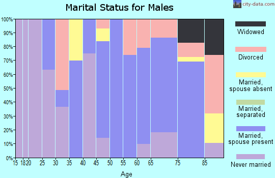 Zip code 59317 marital status for males