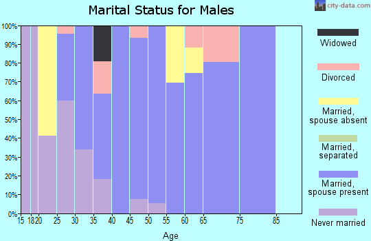 Zip code 59323 marital status for males