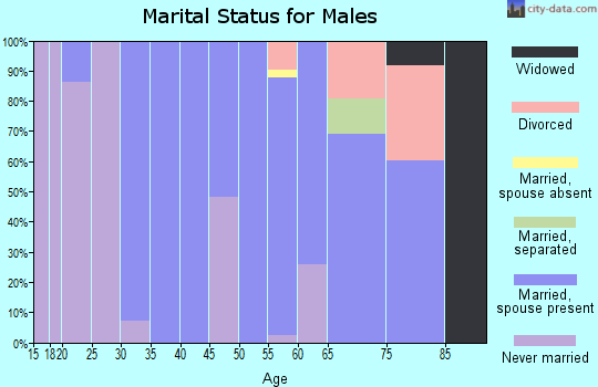 Zip code 59324 marital status for males