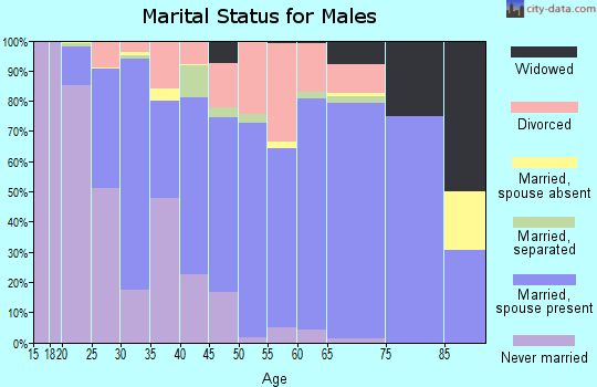 Zip code 59330 marital status for males