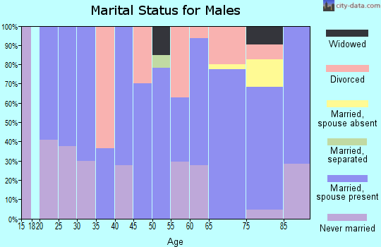 Zip code 59353 marital status for males