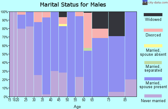 Zip code 59412 marital status for males