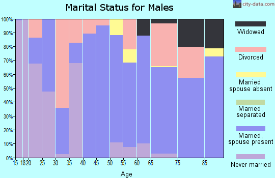 Zip code 59422 marital status for males