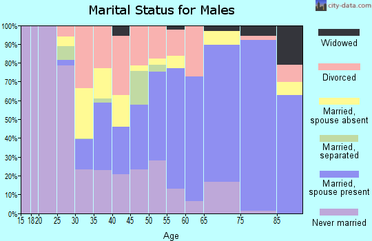 Zip code 59474 marital status for males
