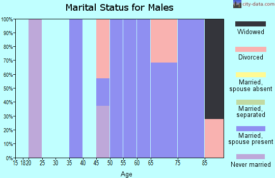 Zip code 59483 marital status for males