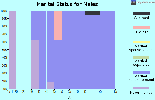 Zip code 59485 marital status for males