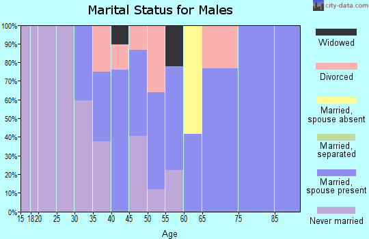 Zip code 59527 marital status for males