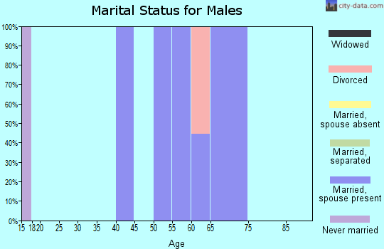 Zip code 59530 marital status for males