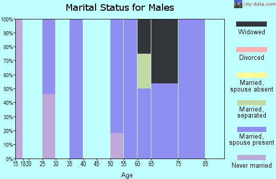 Zip code 59532 marital status for males