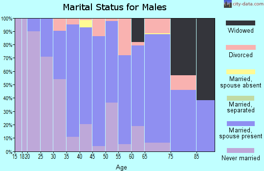 Zip code 59635 marital status for males