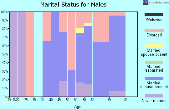 Zip code 59639 marital status for males