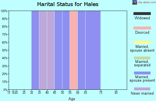 Zip code 59640 marital status for males