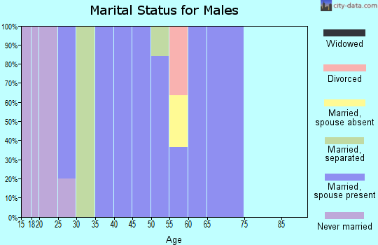 Zip code 59748 marital status for males