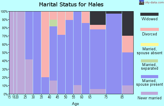 Zip code 59754 marital status for males