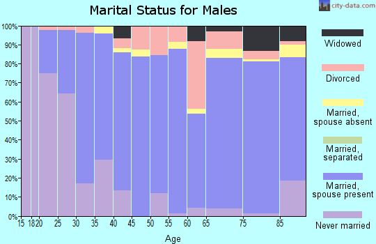 Zip code 59803 marital status for males