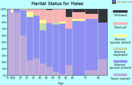 Zip code 59870 marital status for males