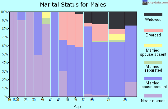 Zip code 59872 marital status for males