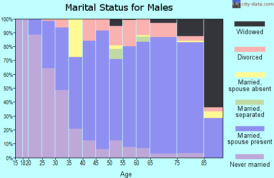 Zip code 59911 marital status for males