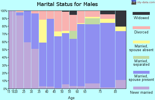 Zip code 59912 marital status for males