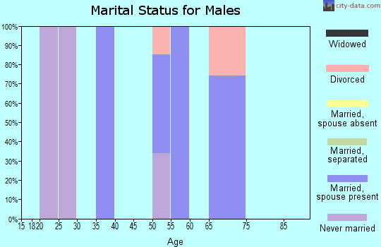 Zip code 59913 marital status for males