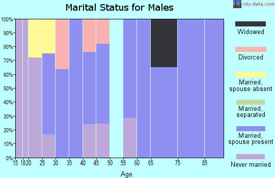 Zip code 59936 marital status for males