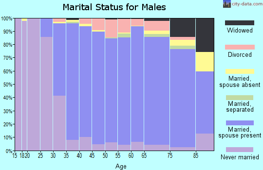 Zip code 60048 marital status for males