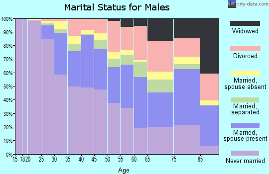 Zip code 60637 marital status for males