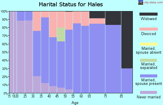 Zip code 61241 marital status for males
