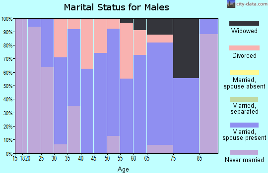 Zip code 61242 marital status for males