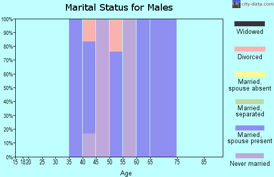 Zip code 61243 marital status for males