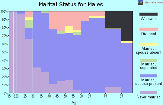 Zip code 61270 marital status for males