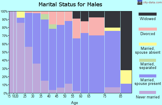Zip code 62010 marital status for males