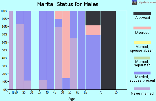 Zip code 62093 marital status for males