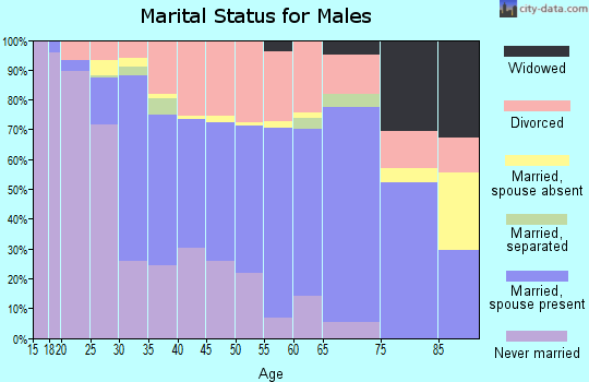 Zip code 62220 marital status for males