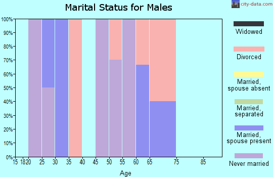 Zip code 62273 marital status for males