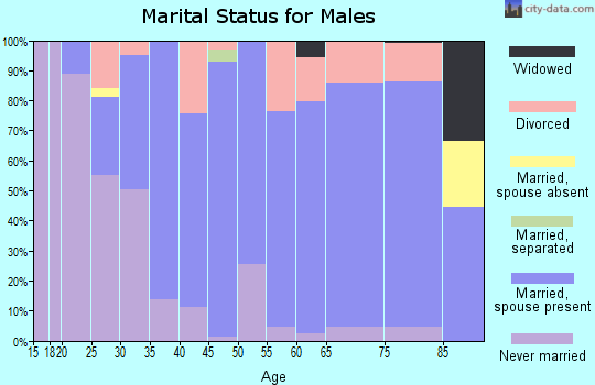 Zip code 62275 marital status for males